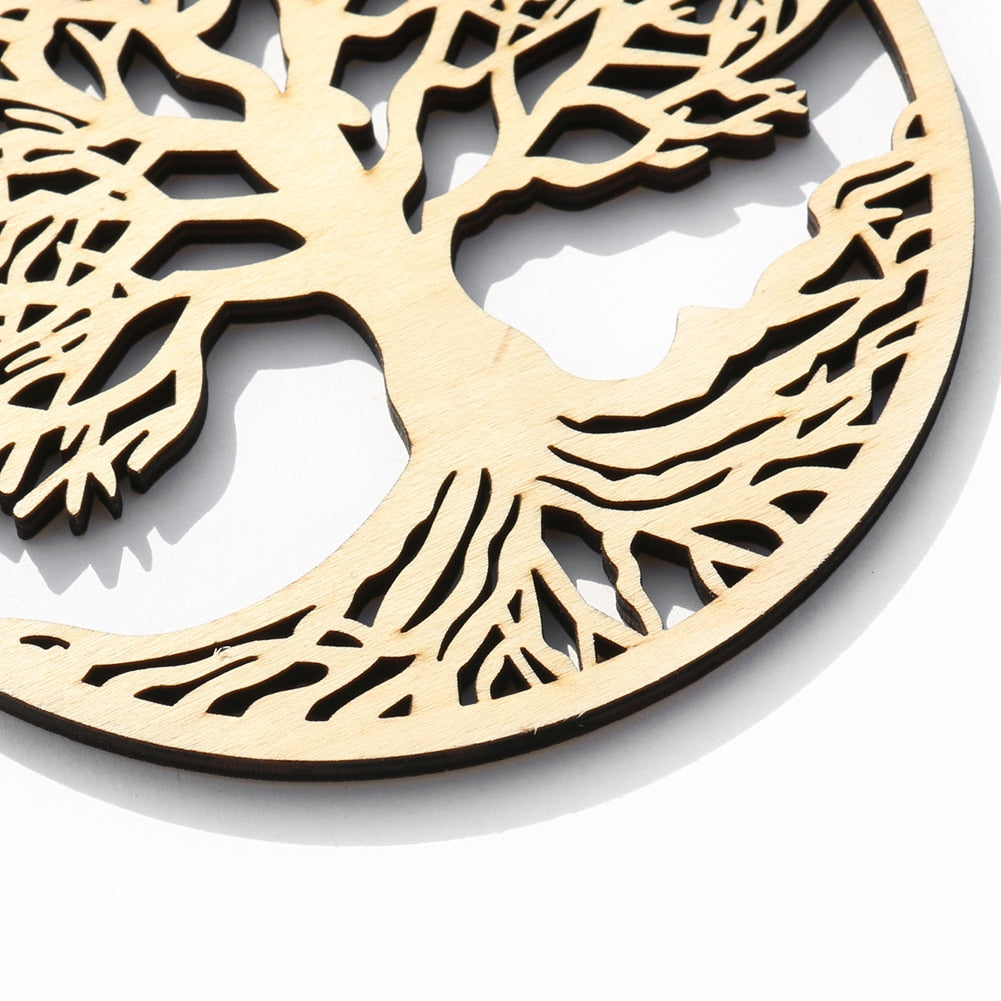 Wooden Tree of Life Pendant Hanging