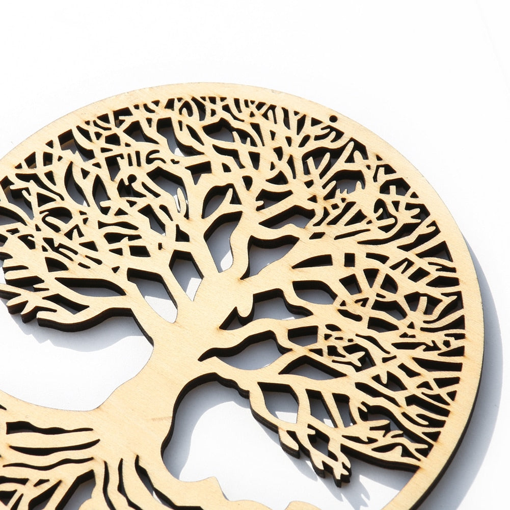 Wooden Tree of Life Pendant Hanging