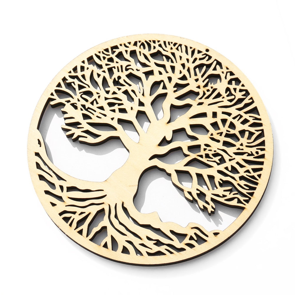 Wooden Tree of Life Pendant Hanging