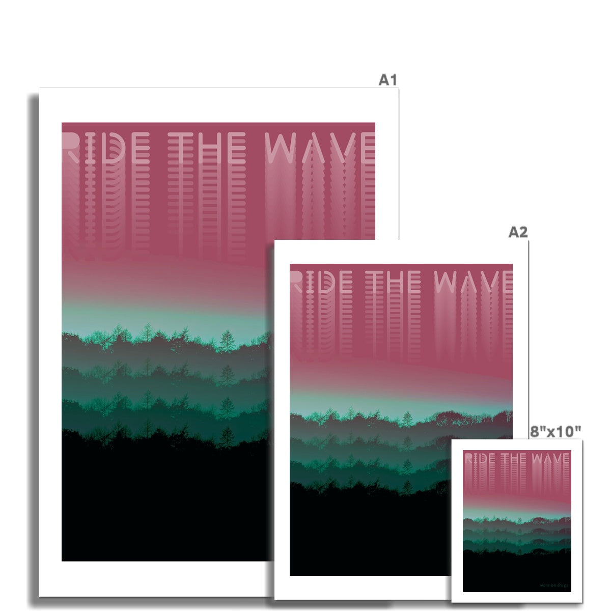 Ride The Wave by WORE ON DRUGS Wall Art Poster