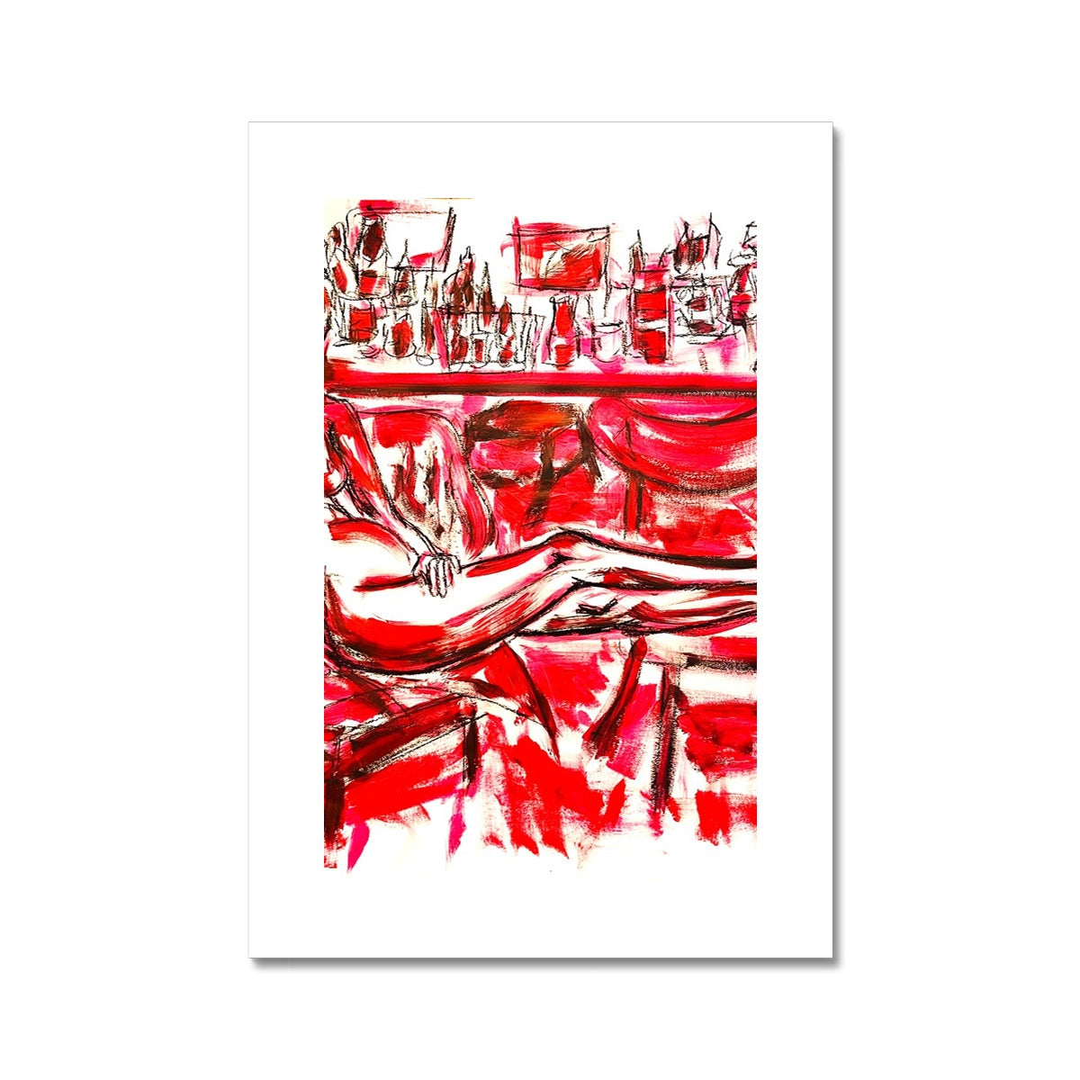 "A Crimson Affair" by Alanna Maskell Fine Art Print